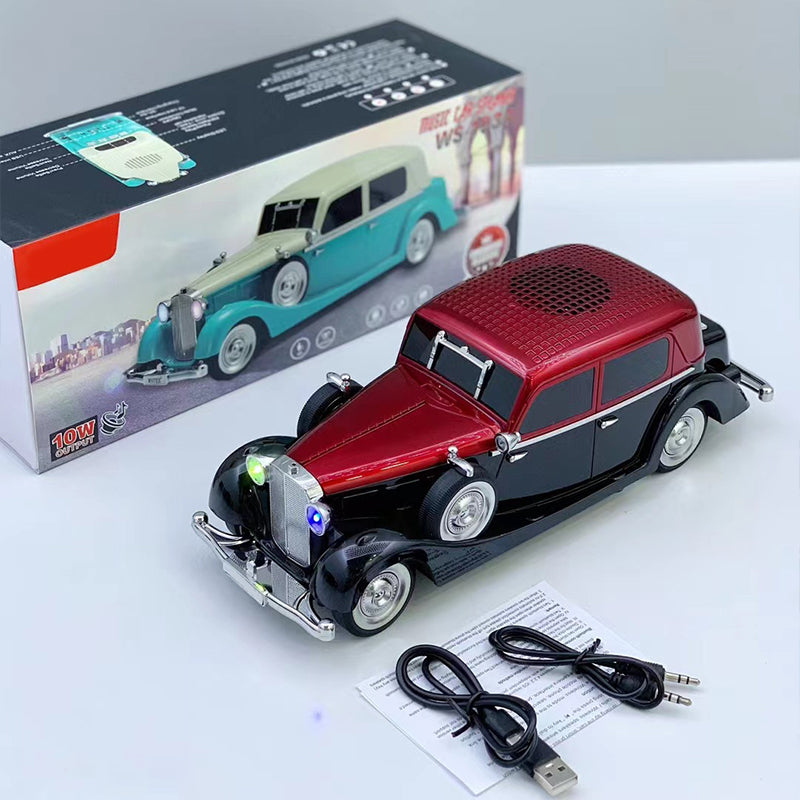 Bluetooth reproduktor v štýle vintage s priestorovým zvukom